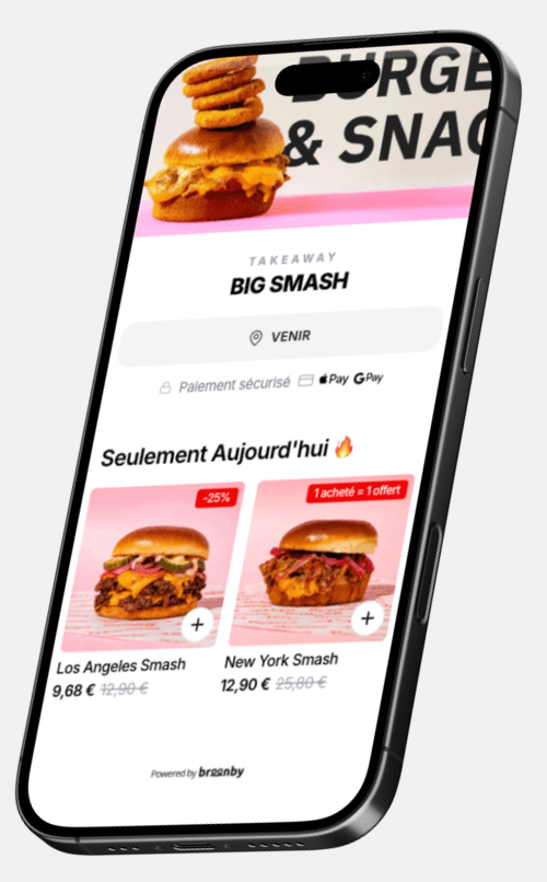 Offres Breenby visibles en temps réel sur smartphone