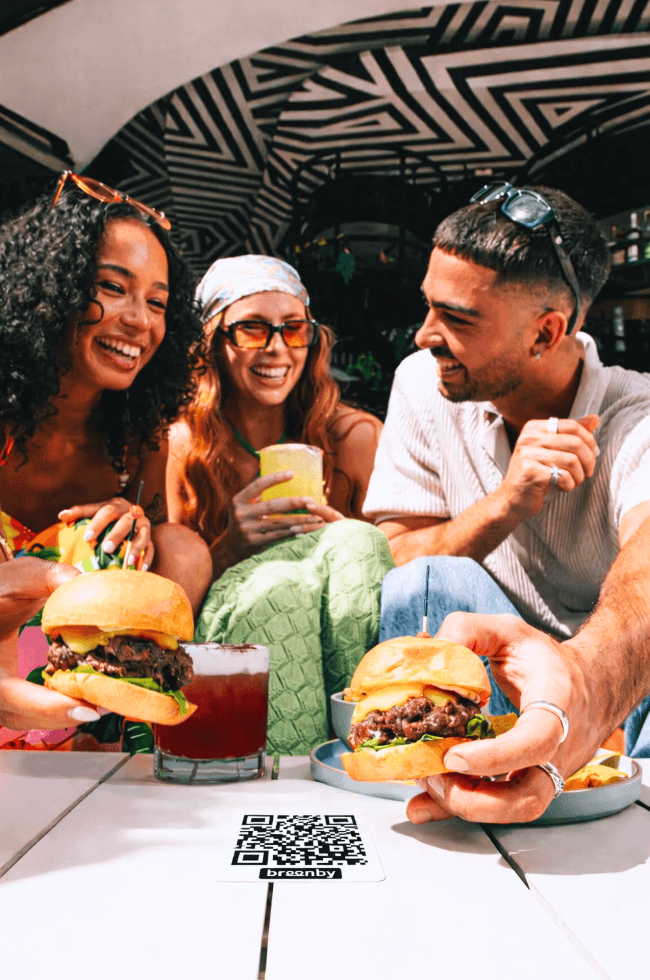 Interface Breenby : menu digital et expérience client au restaurant